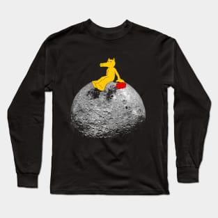 chill and relax moon Long Sleeve T-Shirt